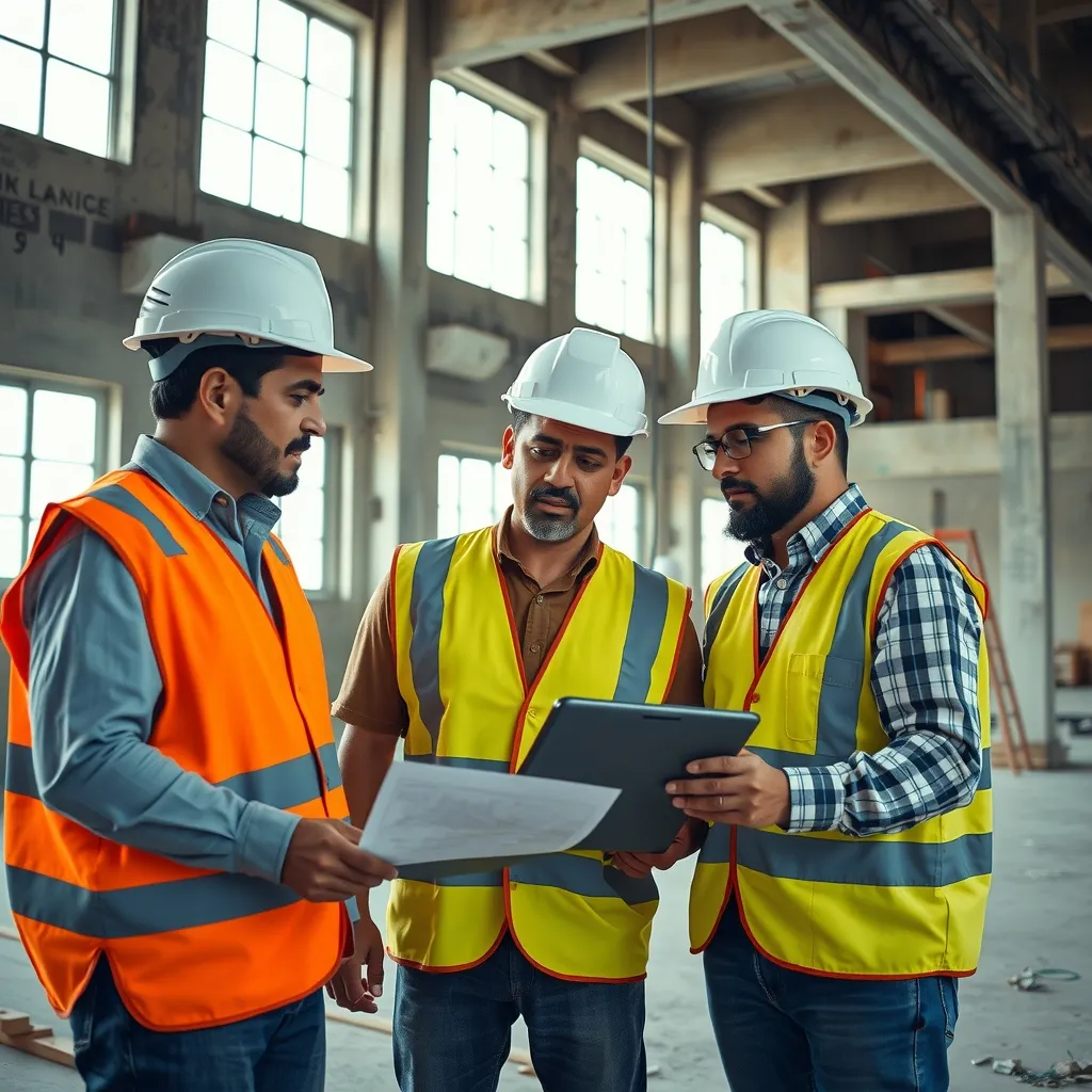 Equipe da JRA Engenharia em obra